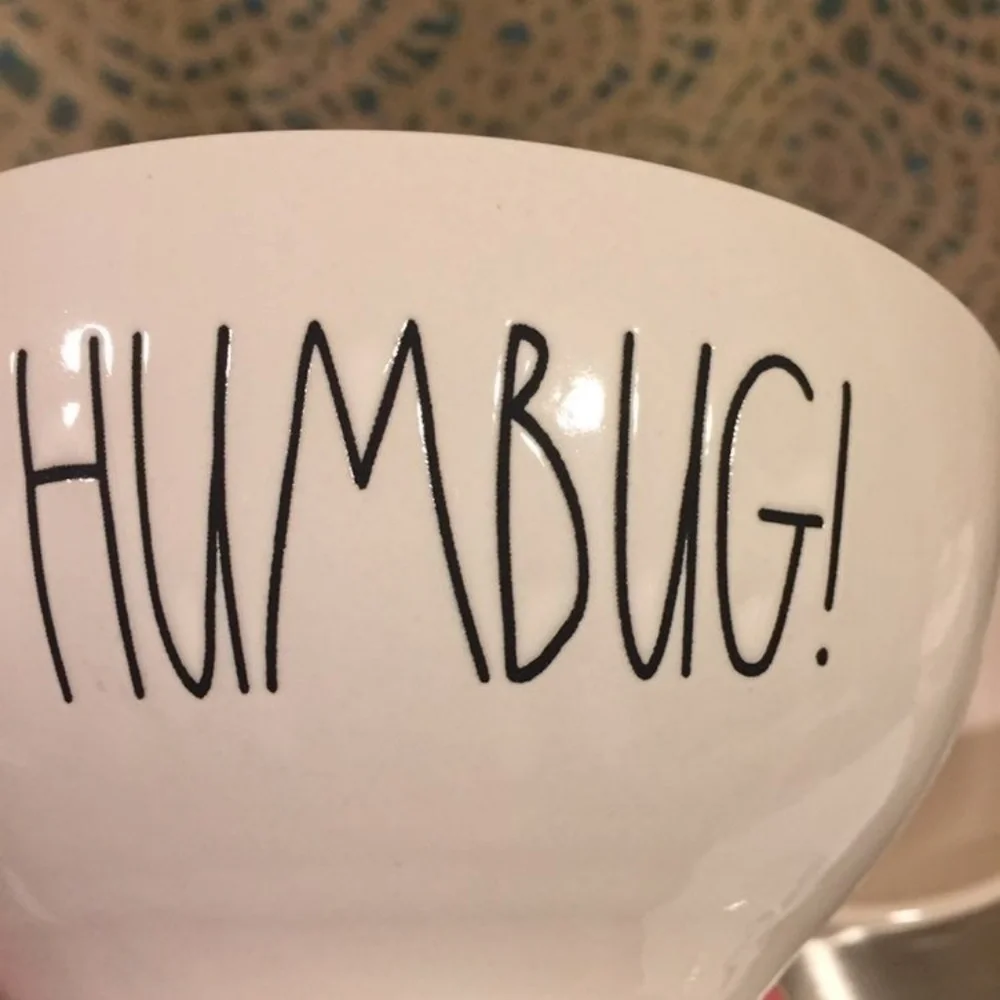 NWT 2 Rae Dunn BAH HUMBUG! Bowls Christmas